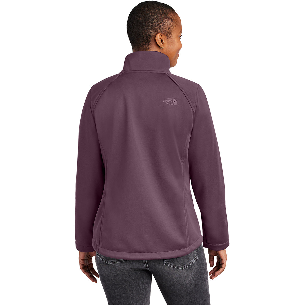 The North Face Women's TNF Blackberry Wine Chest Logo Ridgewall Softshell Jacket