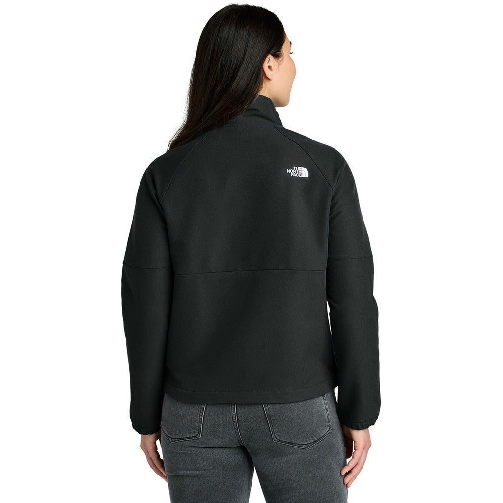 The North Face Women's TNF Black Heather Barr Lake Softshell Jacket