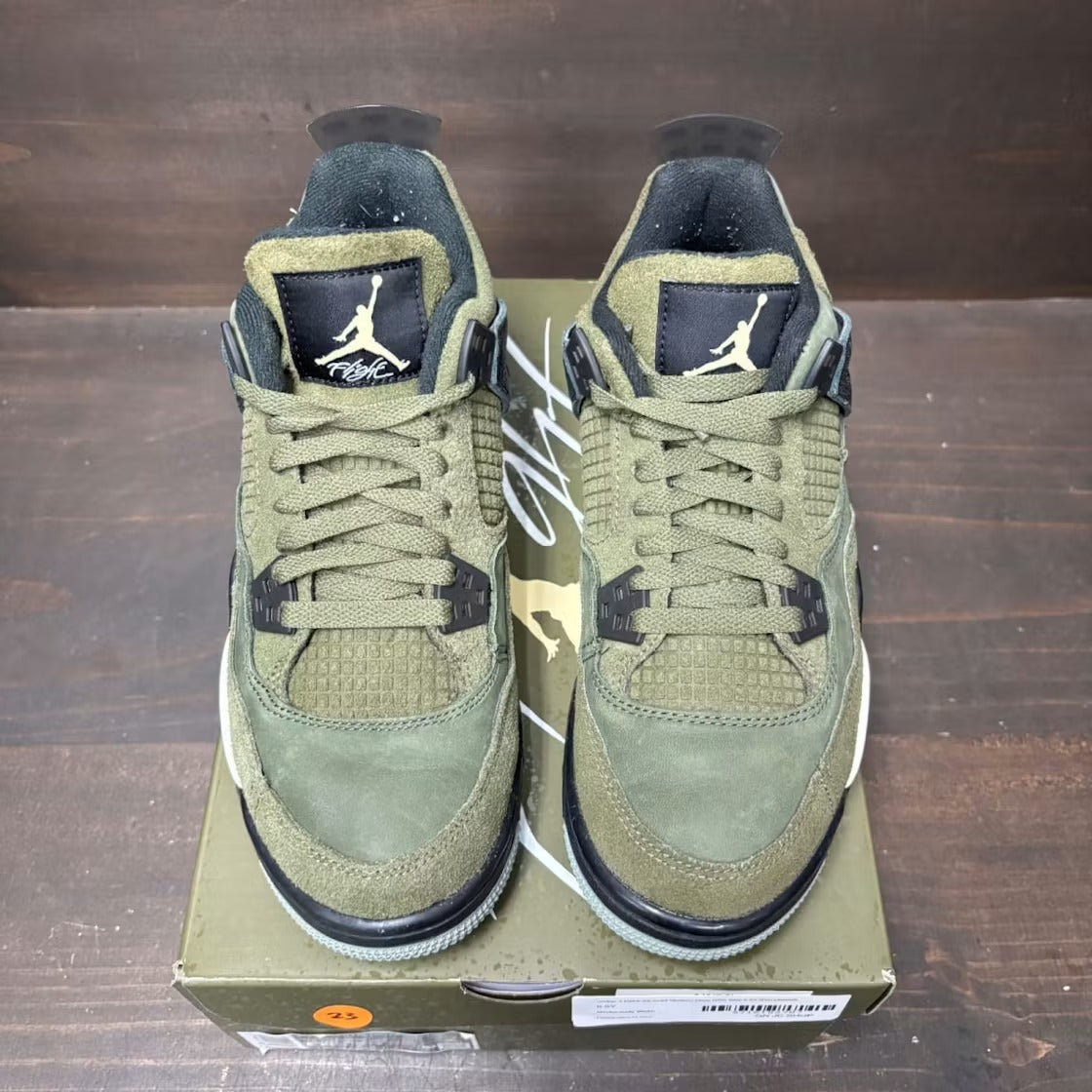 Used - Air Jordan 4 Retro SE Craft Medium Olive (GS) - US 6.5Y - detail 2