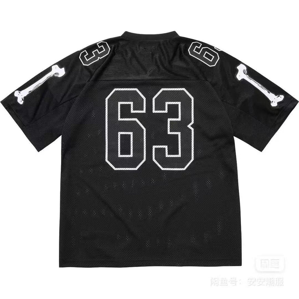 Supreme Bone Sleeve Number Football Jersey T-Shirt — back